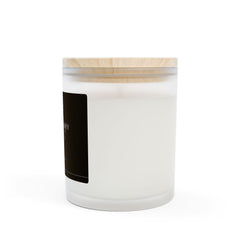 Blackberry Vanilla Frosted Glass Candle, Aromatherapy Candle, Natural