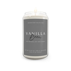 Vanilla Bean Scented Soy Candle, Aromatherapy, Home Decor, Eco-Friendl