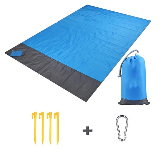 1pc Outdoor Camping Picnic Mat; Oxford Cloth Portable Mat; Folding Waterproof Moisture-proof Mat For Beach