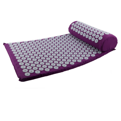 Yoga Massage Mat Acupressure Relieve Stress Back Cushion Massage Yoga Mat Back Pain Relief Needle Pad With Pillow