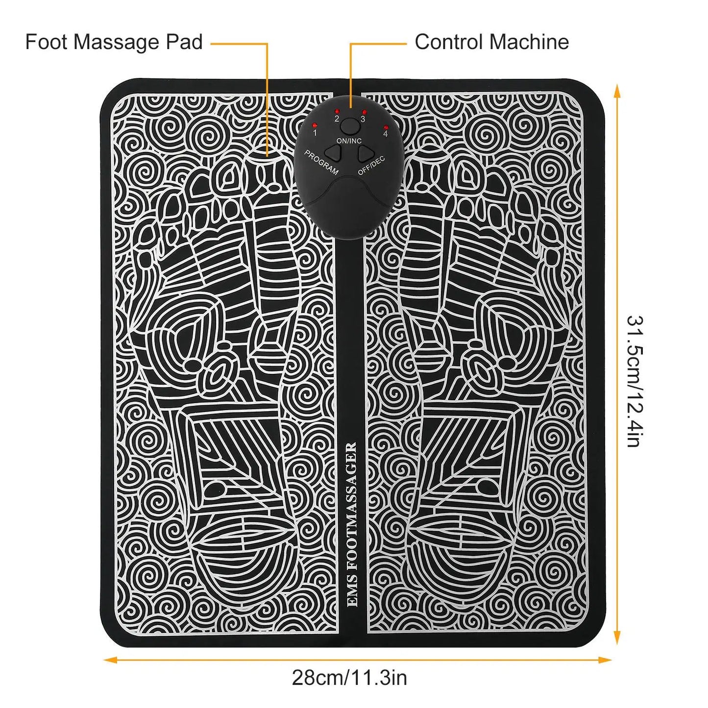 EMS Foot Massage Pad: Leg Muscle Pain Relief