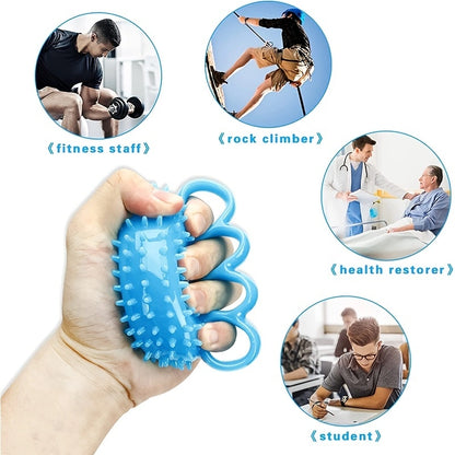 Hand Grip Strength Ball; Finger Wrist Flexibility Exerciser Grip Ball; Muscles And Hand Strengthener Exercise; Finger Physical Training Tool; Decompression Toys