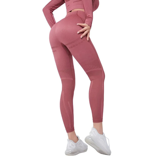 Popular Running Sports Yoga Pants High Waist Hip Lift Tights Quick Drying