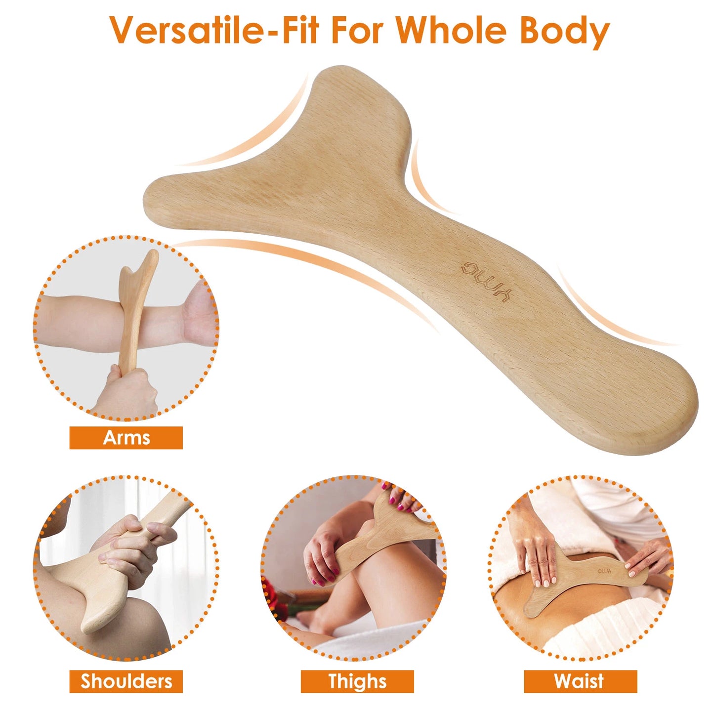 Wood Therapy Massage Tool Lymphatic Drainage Paddle Wooden Scraping Tools Therapy Massager