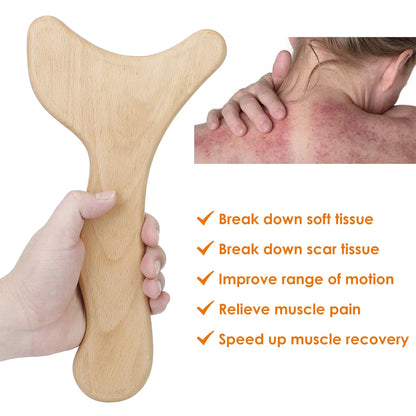 Wood Therapy Massage Tool Lymphatic Drainage Paddle Wooden Scraping Tools Therapy Massager