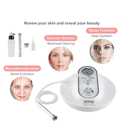 VEVOR Diamond Microdermabrasion Machine 3 in 1 Facial Beauty Equipment for Salon